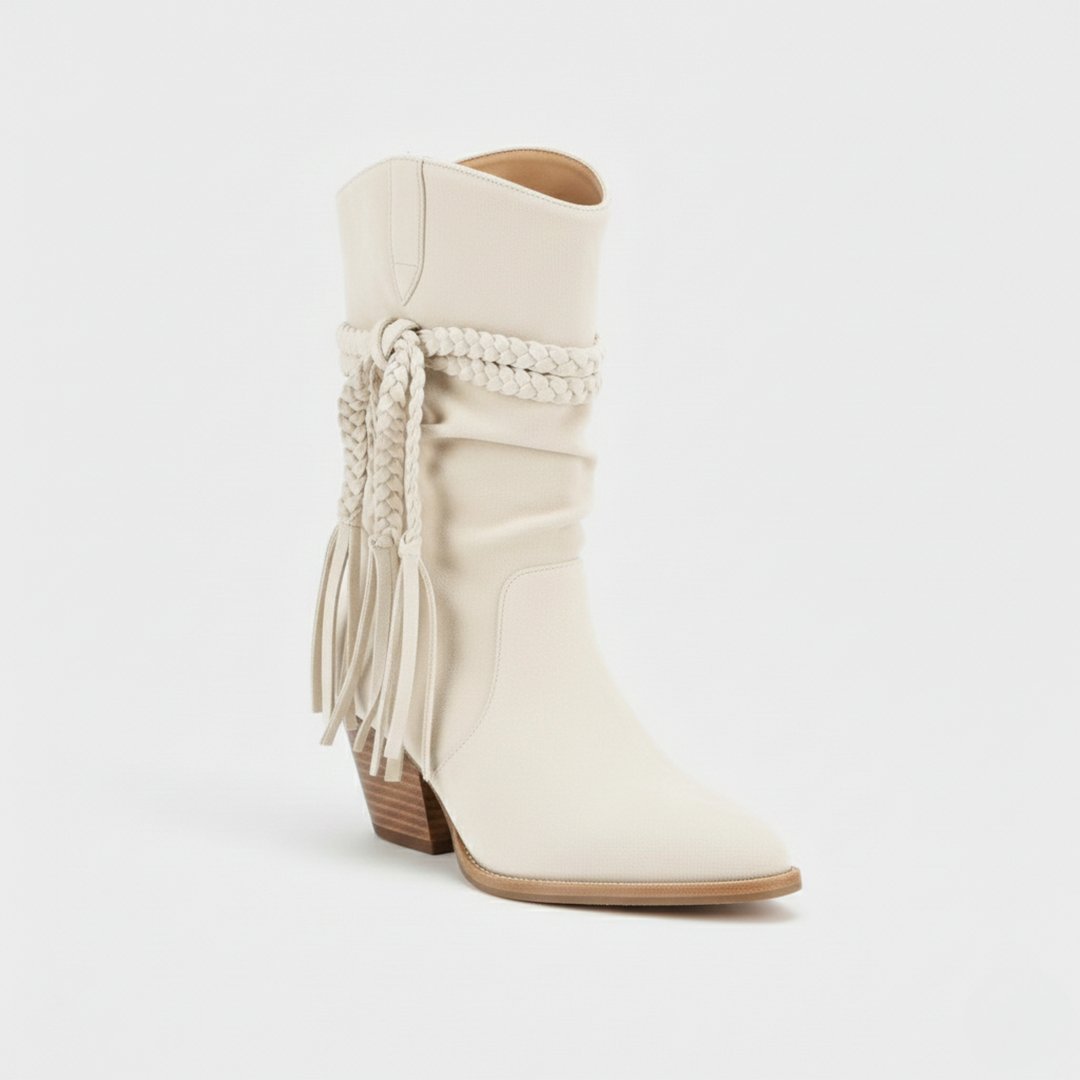 Mia | Chic Retro Desert Boots for Women with Chunky Heel