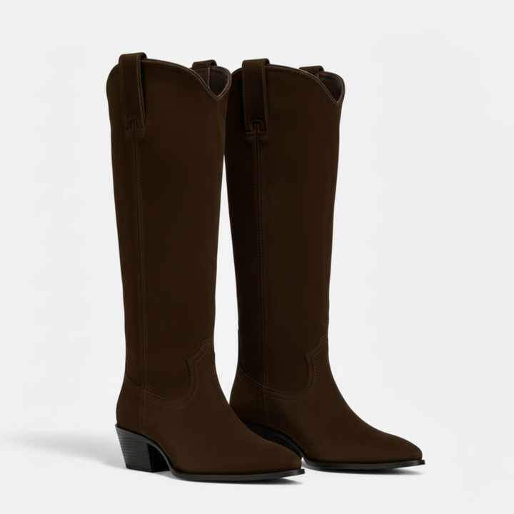Mia | Elegant Suede Knee High Boots for Women