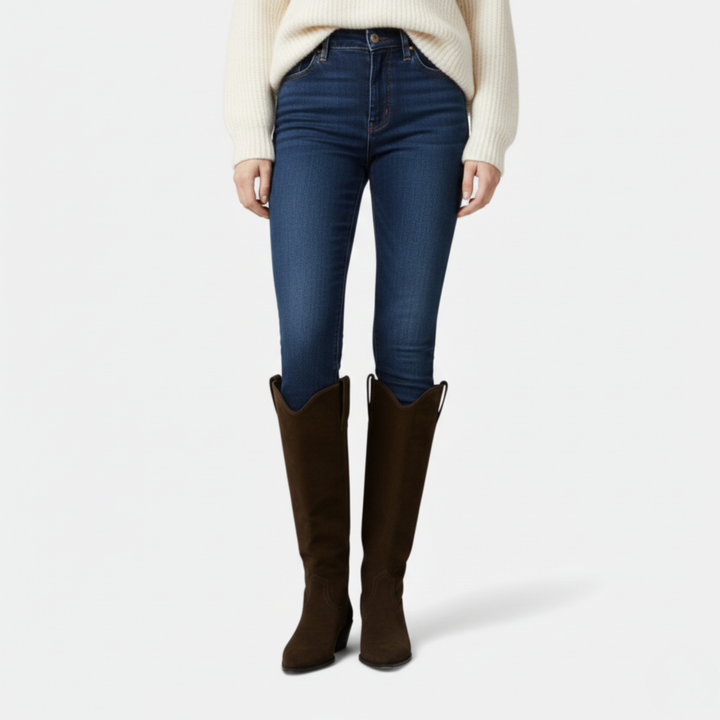 Mia | Elegant Suede Knee High Boots for Women