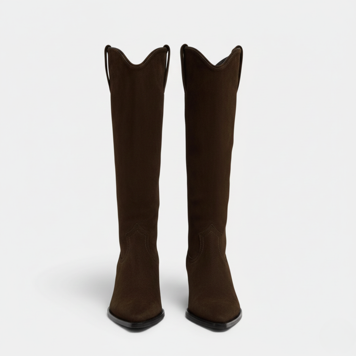 Mia | Elegant Suede Knee High Boots for Women