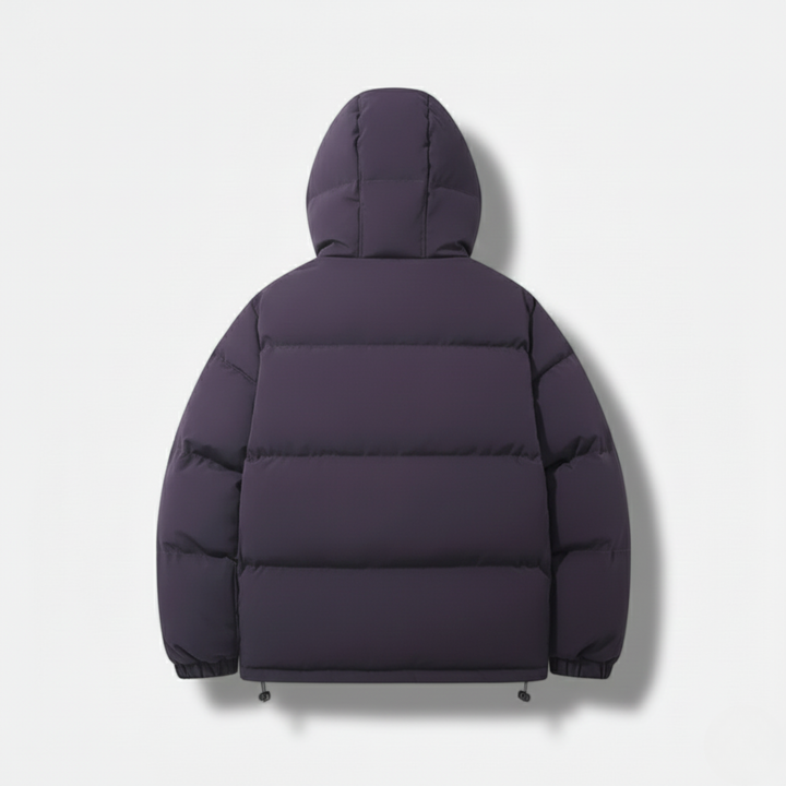 Miles | Stylish Black Hooded Puffer Jacket