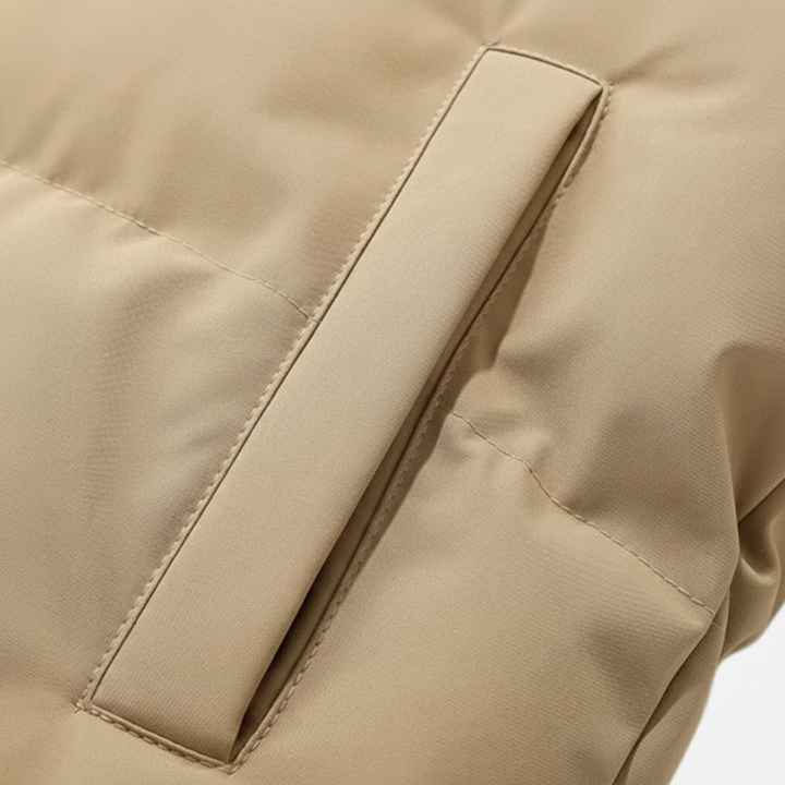 Miles | Stylish Black Hooded Puffer Jacket